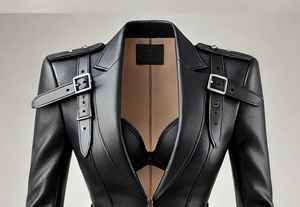 Veste en cuir suédé élégante pour femmes - Product Image 3