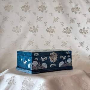 Handcrafted Engraved Wooden Mother Pearl Inlay Modern Luxury Jewelry <b>Box</b> Storage Case for Rings Earrings Necklaces <b>Floral</b> Design - Product Image 4