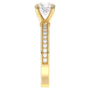 Anillo Solitario de Moissanita con Corte Brillante Redondo REYES de 1.43 Quilates en Plata de Ley 925, Anillos de Compromiso Certificados por GRA para Mujer - Product Image 5