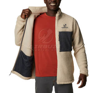 Meilleure vente Veste pullover polaire Sherpa surdimensionnée pour homme Nouvelle arrivée Design hiver col montant - Product Image 5