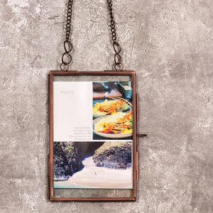 หรูหราทําด้วยมือแก้วใสกรอบรูปเครื่องประดับดอกไม้ตกแต่งกรอบทองเหลืองที่ขายดีที่สุดสําหรับบ้านและสํานักงาน - Product Image 2