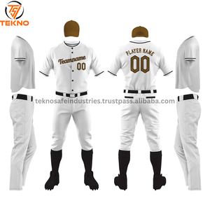 Uniformes de béisbol y softball hechos a medida de alta calidad, novedad, fabricación de poliéster 100%, a la venta, servicio OEM - Product Image 5
