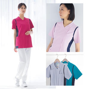 Vente en gros d'uniformes médicaux bleu marine pour femmes fabriqués par des fabricants professionnels - Product Image 3