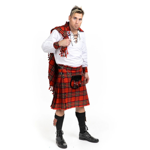 Hommes de haute qualité Tartan Kilts New Summer Fashion Pants pour adultes Différentes couleurs-Acrylique Laine Coton Polyester - Product Image 2