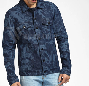 แจ็กเก็ตยีนส์คอตตอนสำหรับผู้ชายดีไซน์แฟชั่นใหม่2025 - Product Image 1