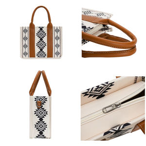 Custom Kleine Western Vintage Dames Portemonnees Handtassen Vrouwen Crossbody Schouder Boho Aztec Print Draagtas - Product Image 3