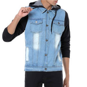 Veste en jean pour homme à manches longues, nouvelle arrivée, fabrication en usine, vente en gros personnalisée - Product Image 5