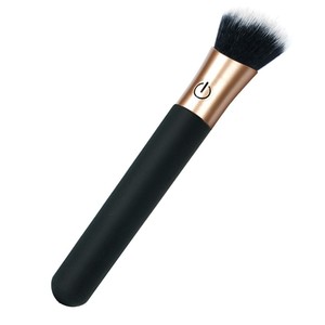 Manche de pinceau à maquillage vibrant avec forte vibration, poils synthétiques, pinceau plat pour femmes - Product Image 6
