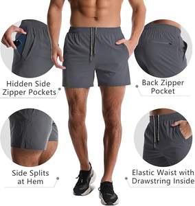2 Pack <b>Men</b> Athletic <b>Shorts</b> 5 Inch Quick Dry Gym Workout <b>Shorts</b> <b>Men</b> Lightweight Sports Running <b>Shorts</b> with Pockets - Product Image 2