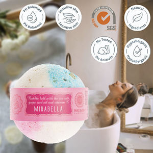 Bomba de Baño Efervescente Fizzy Spa Escape con Aroma Mirabella, Suavizante de la Piel, Hidratante, Hecha a Mano en Letonia, Marca Privada, Suministro al por Mayor para la UE - Product Image 2