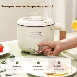 2P ที่กำหนดเองมินิไฟฟ้าหอพักนักเรียนเคลือบกันติดหม้อร้อนกระจกนิรภัยฝาแก้วประหยัดพลังงานสำหรับใช้ในครัวเรือนโรงแรม - Product Image 3