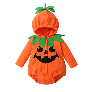 Venta al por mayor Bebé Ropa de Halloween 2PCs Set Mamelucos del bebé Pantalones Unisex Bebé Cosplay <span class=keywords><strong>Calabaza</strong></span> <span class=keywords><strong>Disfraz</strong></span> - Product Image 2
