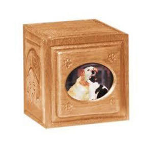 High Quality American-Style Handmade Wood Cremation <b>Urns</b> Modern Design Funeral Ashes Vessels for Cats and <b>Dogs</b> Wholesale - Product Image 1