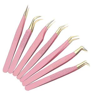 Pince à cils de haute qualité Precision Pro 7 pièces ensemble de pinces à cils pour des résultats de qualité de salon - Product Image 1