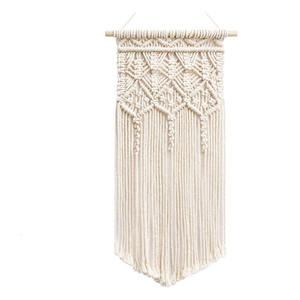 Macramé tejido personalizado colgante de pared hermosa Boho Chic arte geométrico decoración para dormitorio de guardería moderna para bodas cumpleaños - Product Image 2