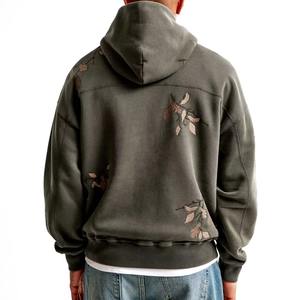 Sweat à capuche d'hiver personnalisé de haute qualité pour hommes, respirant, confortable, thermique, 100% coton polaire, coupe-vent - Product Image 3