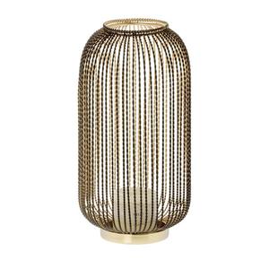 โคมไฟลวดโลหะดีไซน์ใหม่ทำด้วยมือโคมไฟเชิงเทียนรูปทรงโค้งมนพร้อมฐานสำหรับตกแต่งแสงสว่าง - Product Image 5