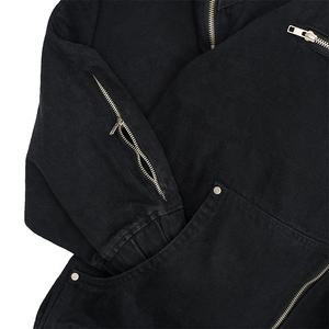 Chaqueta de trabajador de lona resistente desgastada con logotipo personalizado Chaqueta de trabajador vintage de Detroit para hombre - Product Image 4