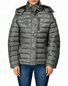 Chaqueta Acolchada de Lona Transpirable para Mujer, Hecha a Medida, Ligera, Rellena de Poliéster, con Capucha Desmontable, para Venta en Línea - Product Image 6