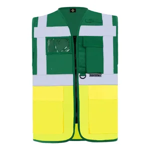 Gilet multifonctionnel personnalisé Berlin avec autocollants et lumières réfléchissants pour usage promotionnel - Product Image 6