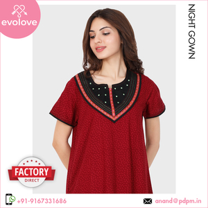 Camisón Largo de Algodón 100% de la Mejor Calidad de un Distribuidor de Confianza, Ropa de Dormir Suave y Cómoda para Mujer, Ideal para Primavera y Verano - Product Image 3