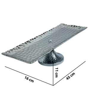 Soporte grande de servicio con logotipo de color personalizado para fiestas de boda y aluminio de aniversario hecho con acero inoxidable para pasteles - Product Image 3