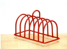 Stainless Steel Exclusive Quality <b>Kitchen</b> Toast <b>Rack</b> High Selling 6 Slice Bread Holder and Stand for Home and <b>Kitchen</b> Usage - Product Image 2