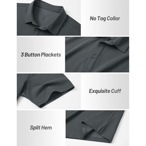 Polo de golf uni 2026 Nouveau design Manches courtes Décontracté Extérieur Respirant Léger Jersey pour un usage quotidien Polos pour hommes - Product Image 3