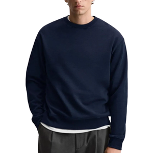 Sweat-shirt bleu marine premium pour hommes et femmes, confortable et décontracté, à manches longues, classique, unisexe, haut de gamme, sweat-shirt tendance - Product Image 4