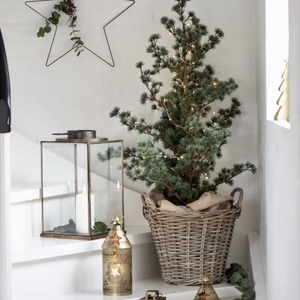 ที่ใส่เทียนไม้โคมไฟโลหะทองเหลืองโบราณที่ทำด้วยมือของตกแต่งบ้านคริสต์มาสงานแต่งงานโอกาสพิเศษ - Product Image 3