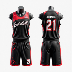 Uniformes de basket-ball sublimés personnalisés RTS vêtements de sport pour hommes respirant séchage rapide kits de maillots de basket-ball de haute qualité - Product Image 3