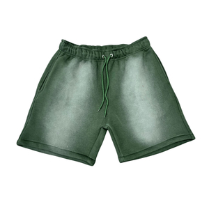Vente chaude lavage à l'acide blanc coton Shorts hommes personnalisé bord coupé ourlet brut Vintage lavé soleil délavé Shorts respirant OEM 2025 - Product Image 3