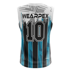 ชุดบาสเก็ตบอลคุณภาพสูง ระบายอากาศได้ดี ไซส์พลัส ผลิตจากโพลีเอสเตอร์ 100% รับสกรีนลายตามสั่ง ชุดทีมสำหรับผู้ชาย - Product Image 3