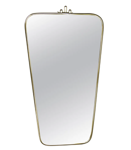 Luxueux miroir mural en laiton moderne du milieu du siècle écologique Design contemporain décor d'art mural vintage - Product Image 3