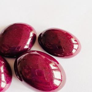 CABOCHON DE RUBIS NATUREL DE QUALITÉ AAA NON CHAUFFÉ NON TRAITÉ AVEC UNE QUALITÉ TRÈS INCROYABLE ET LUSTRE CHAQUE PIERRE - Product Image 2