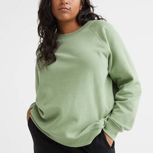 High Quality Custom Design Cotton <b>Sweatshirt</b> <b>for</b> <b>Women</b> Plus Size Sports <b>Long</b> Sleeve with Crew Neck Hot Selling Front Logo - Product Image 1