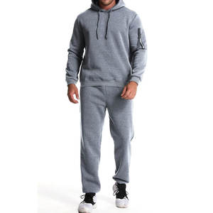 Ropa deportiva de invierno informal de algodón 100% para hombre, recién llegado, conjuntos de chándal de peso pesado, diseño de talla grande, gran oferta - Product Image 1