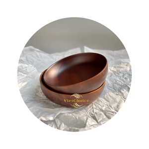 VietChoice de Viet Nam Fabricante de tazón de madera de acacia desechable barato a granel Productos de fiesta sostenibles personalizables - Product Image 2