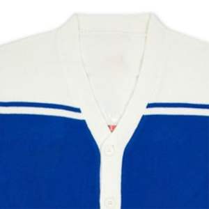 Cárdigan con cuello en V de alta calidad, prendas de punto acrílicas, suéter universitario, botón informal para invierno para hermandades, fraternidades - Product Image 6