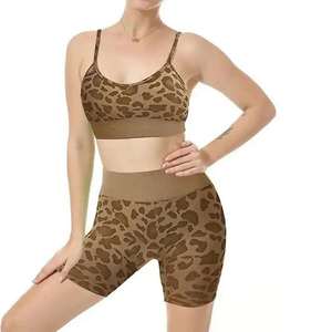 Vêtements de sport pour femmes sur mesure, soutien-gorge de sport sans couture et leggings, vêtements de fitness pour la salle de sport, ensemble de yoga deux pièces - Product Image 5