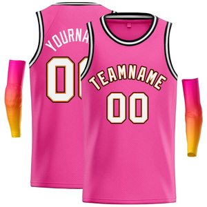 Camiseta de baloncesto personalizada para hombre estilo Hip Hop transpirable de talla grande características cosidas letras impresas números para deportes adolescentes - Product Image 4