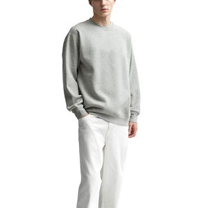 Wholesale High Quality Winter Embroidered <b>Men's</b> Pullover <b>Sweatshirts</b> Custom Logo Heavyweight 100% Cotton Fleece Long Sleeve Made - Product Image 5