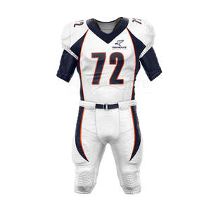 Uniforme de football américain de taille adulte de quantité minimale de commande basse Uniforme de football américain d'équipe de haute qualité en stock - Product Image 4