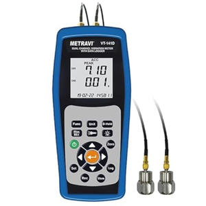 Compteur de vibrations à double canal VT-141D Metravi avec enregistreur de données - Product Image 1