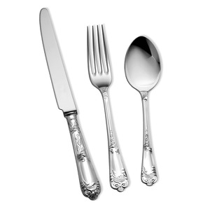 Ensemble de couverts en métal accrocheur en vrac robuste ensembles de couverts réutilisables élégants plaqués argent pour une utilisation quotidienne de la table à manger - Product Image 5