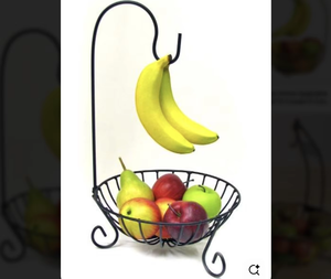 ¡GRAN DESCUENTO! Cesta de frutas de metal con revestimiento negro, funciona como un elegante organizador para puestos de frutas o cafeterías 2k25 - Product Image 5