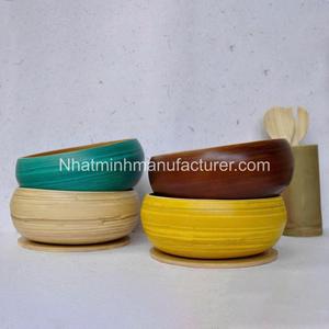 ชุดชามครัวตกแต่งลายไม้ไผ่สีสันสดใส สำหรับใส่อาหาร ราคาดีที่สุด - Product Image 5