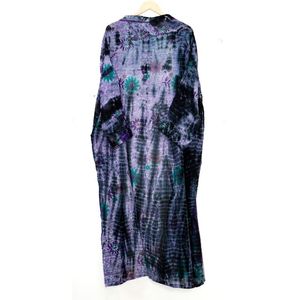 Kimono indien imprimé en coton tie-dye pour femmes peignoir thermique été Robe de soirée pour vêtements de mariée décontracté coton taille libre Kimono - Product Image 3