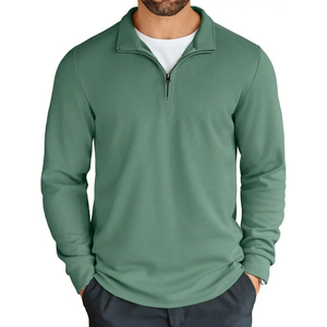 Camiseta de Manga Corta Informal de Punto 100% Algodón Hecha a Medida para Hombre, Talla Grande, Ajustada - Product Image 1