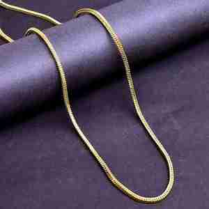 Collar de Cadena de Eslabones de Serpiente Chapado en Oro Micro de 14K, 18K, 24K al por Mayor, Diseño Moderno y Elegante para Mujer - Product Image 2